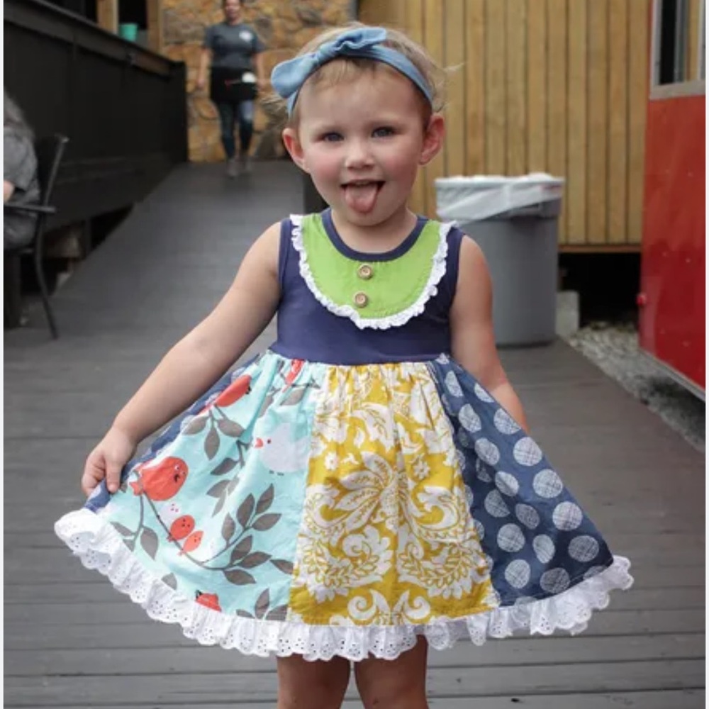 GIGGLE MOON VGUC Adorable Whimsical Spring Summer Dress